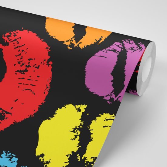 Tapeta barevné polibky