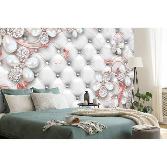 Samolepící tapeta luxusní abstrakce květin