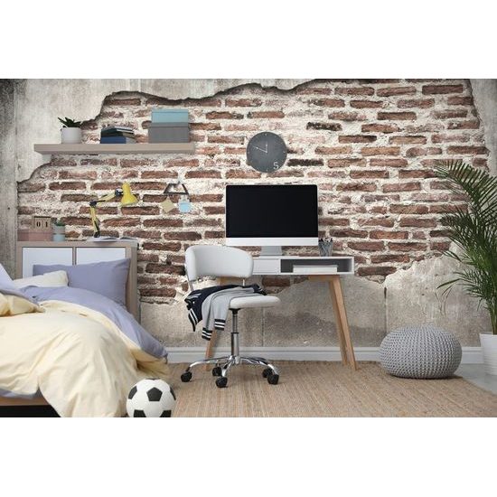 Samolepící fototapeta s cihlovým urbánním motivem