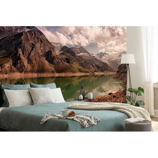 Krásná fototapeta horské jezero
