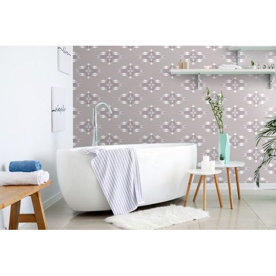 Samolepící tapeta abstraktní obrazce na béžovém pozadí