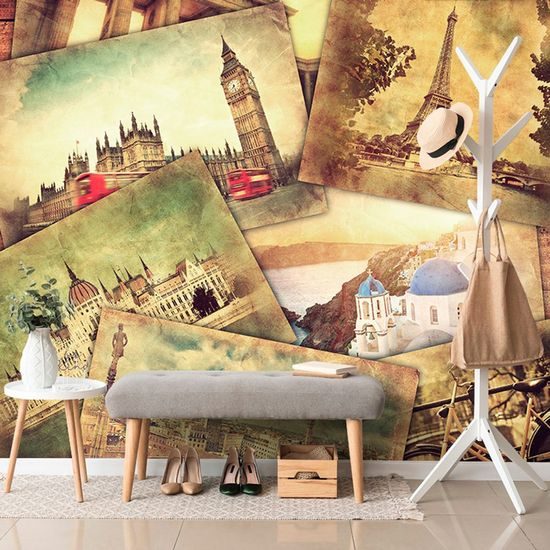 Samolepící tapeta pohlednice z nejkrásnějších míst