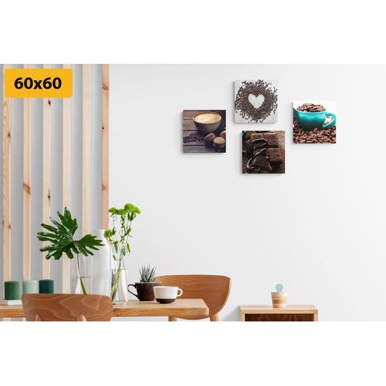 Set obrazů káva v různých podobách
