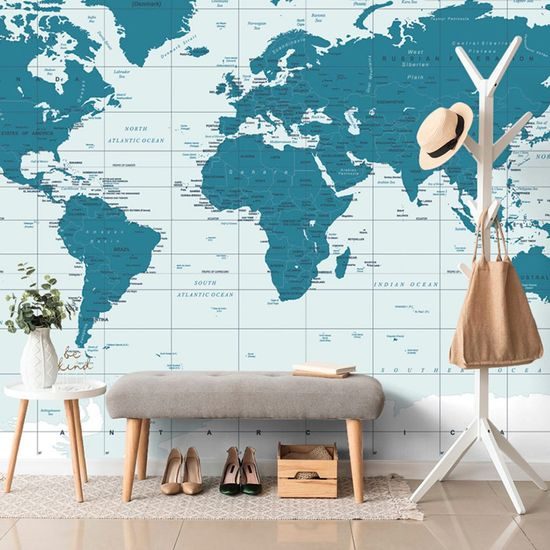 Tapeta naučná mapa světa