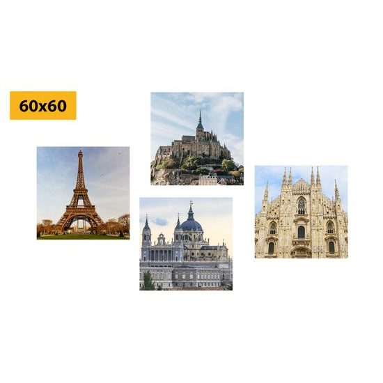 Set obrazů impozantní architektura