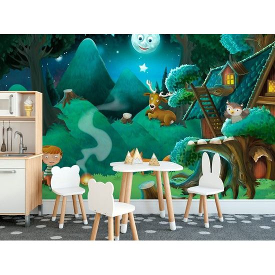 Tapeta setkání u ohníku