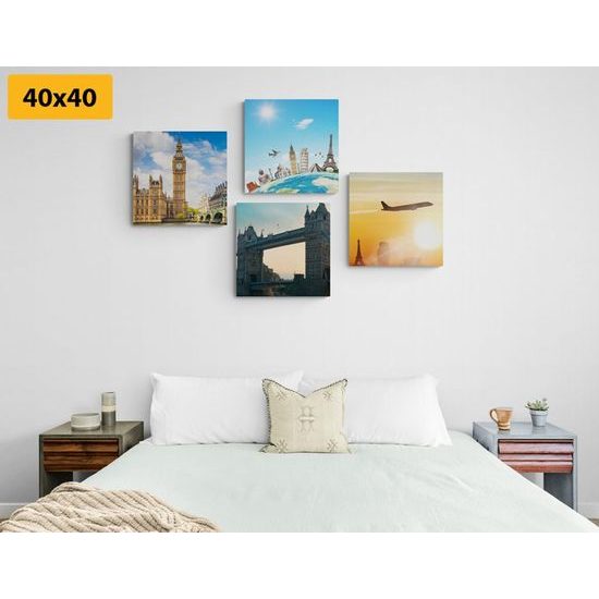 Set obrazů historický Londýn