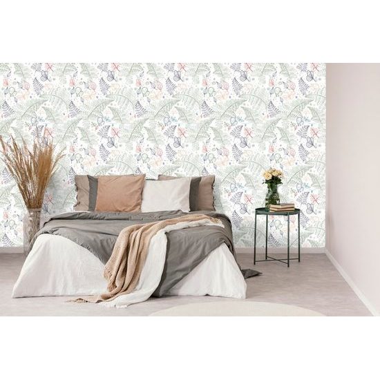 Samolepící tapeta jemné listy parade