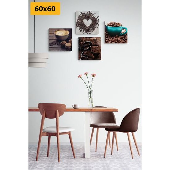 Set obrazů káva v různých podobách