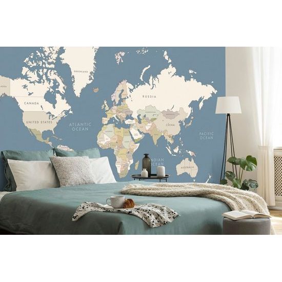 Samolepící tapeta klasická vintage mapa