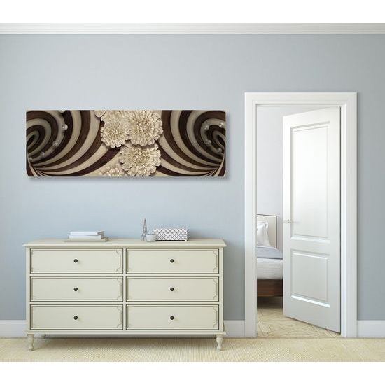 Obraz spirála v dřevěném provedení