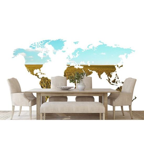 Tapeta zajímavá mapa na bílém pozadí