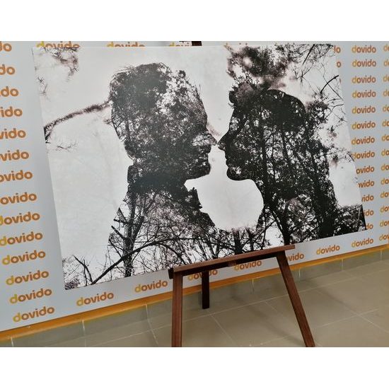 Obraz síla skutečné lásky v černobílém provedení