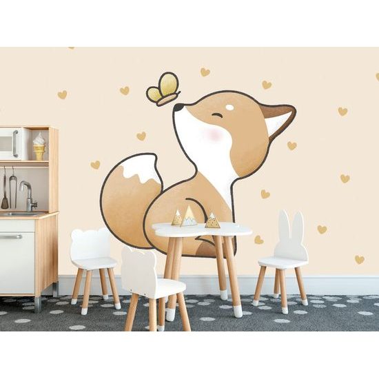 Samolepící tapeta roztomilá lištička