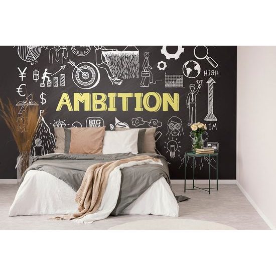 Tapeta s motivačním nápisem Ambition