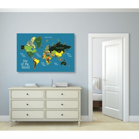 Obraz mapa v originálním provedení