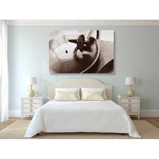 Obraz gramofon ve vintage provedení