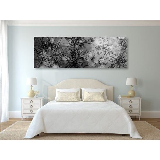 Obraz Mandala v černobílém provedení