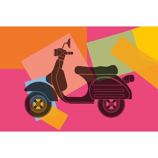 Tapeta barevný skútr