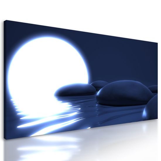 Obraz kameny pod úplňkem měsíce