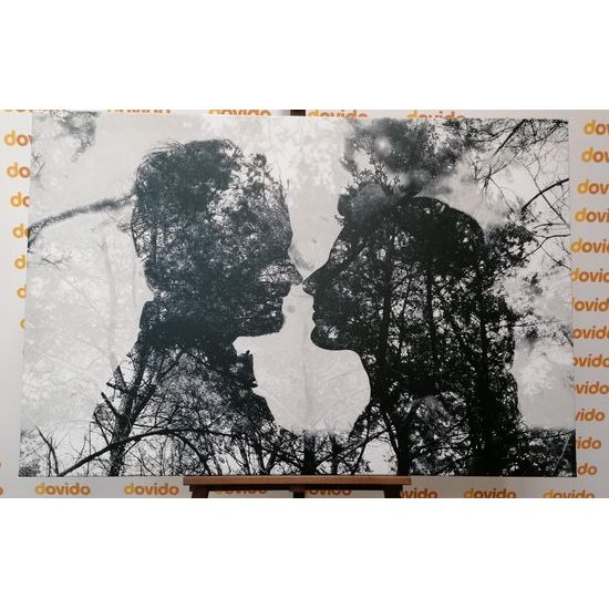 Obraz síla skutečné lásky v černobílém provedení