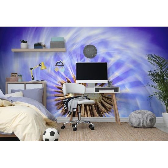 Tapeta neobyčejná pampeliška s fialovým pozadím