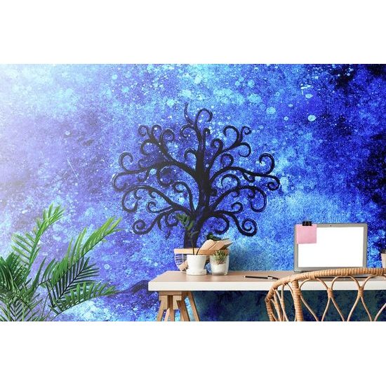 Tapeta strom života s nádherným modrým pozadím