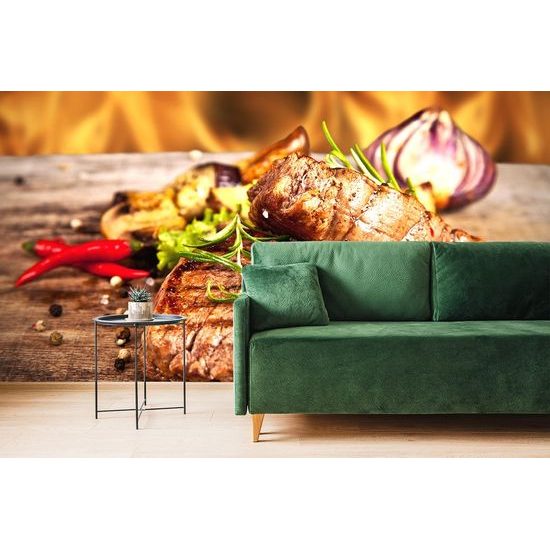 Samolepící fototapeta dokonalý hovězí steak