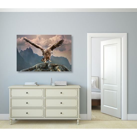 Obraz impozantní orel nad horami