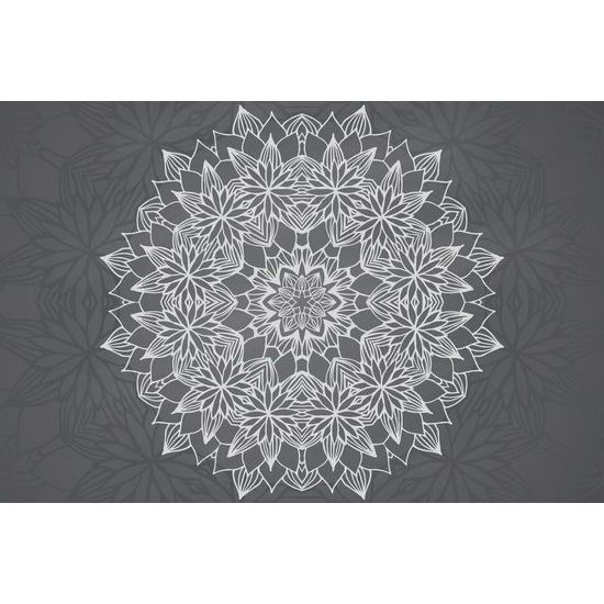 Samolepící tapeta umělecká abstrakce s květinovým motivem