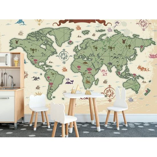 Tapeta pohádková mapa světa