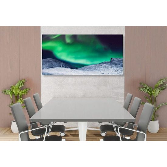 Obraz zelená polární záře