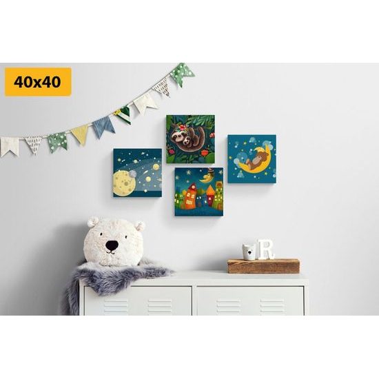 Set obrazů pohádka na dobrou noc