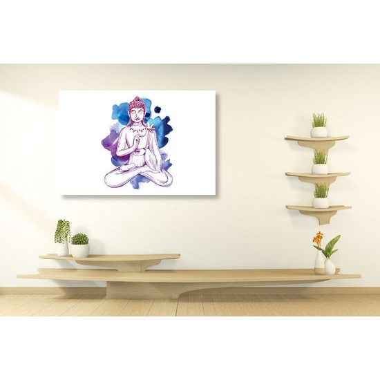 Obraz abstraktní ilustrace Buddhy