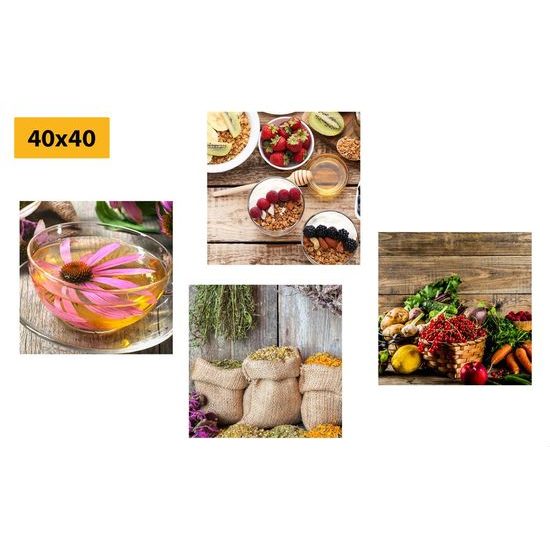 Set obrazů chutné ingredience