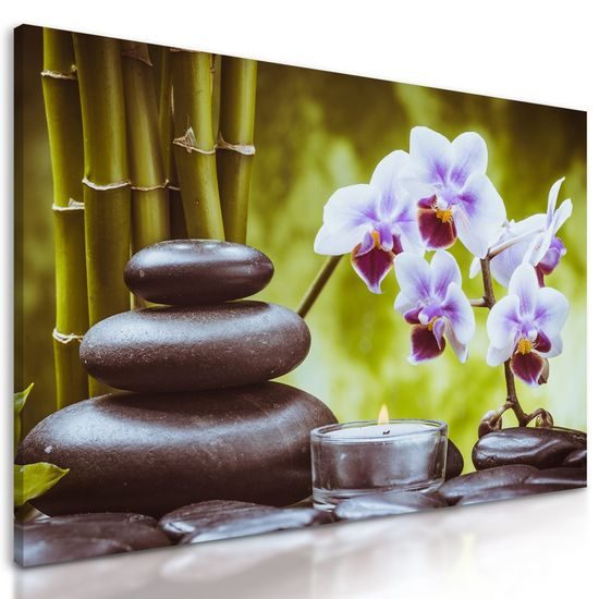 Obraz přírodní wellness zátiší
