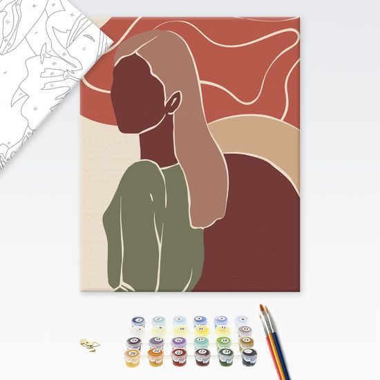 Malování podle čísel pro začátečníky obrysy ženy