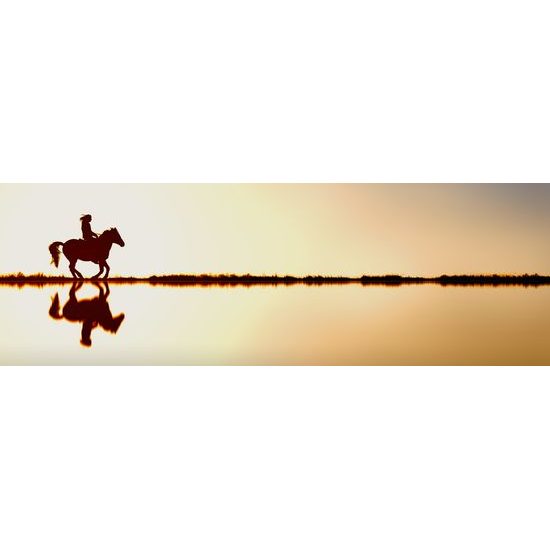 Obraz jízda za západem slunce