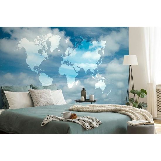Samolepící tapeta nebeská mapa světa