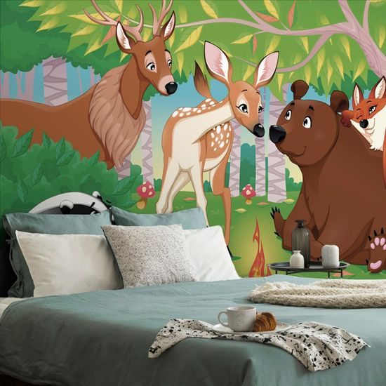 Samolepící tapeta lesní zvířata