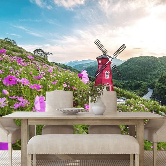 Fototapeta mlýn uprostřed nádherné přírody