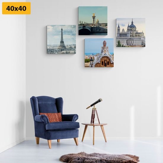 Set obrazů majestátní města
