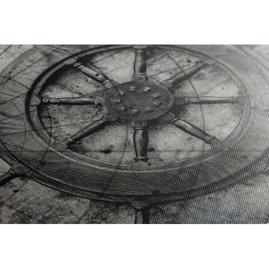 Obraz umělecké provedení lodního kormidla