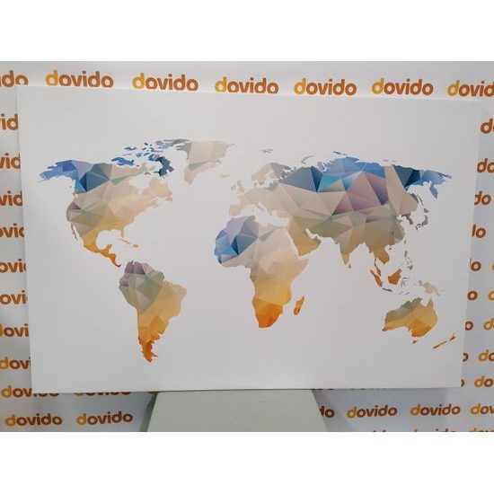 Obraz abstraktní mapa tvořená polygony