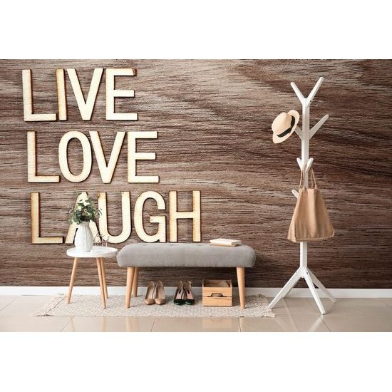Stylová tapeta Live Love Laugh
