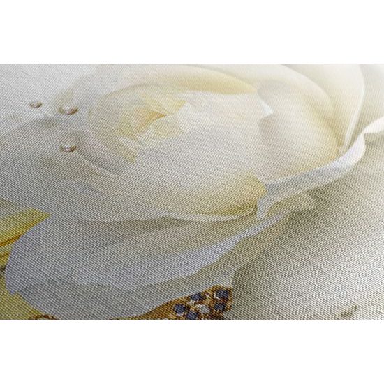 Obraz půvabná růže v elegantním provedení