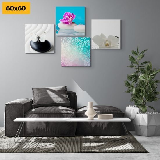 Set obrazů něžné Feng Shui prvky