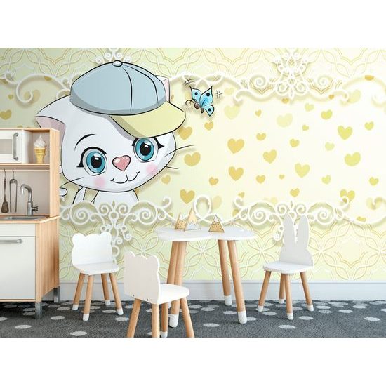 Samolepící tapeta roztomilé kotě