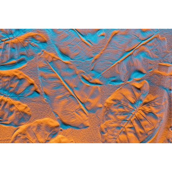 Samolepící tapeta písek se strukturou listů