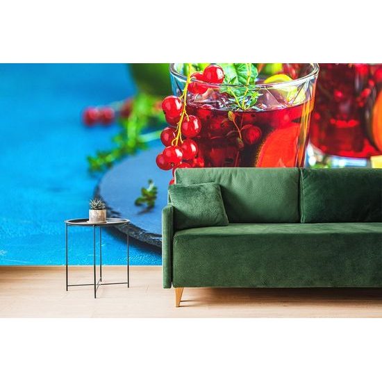 Samolepící fototapeta ovocný koktejl